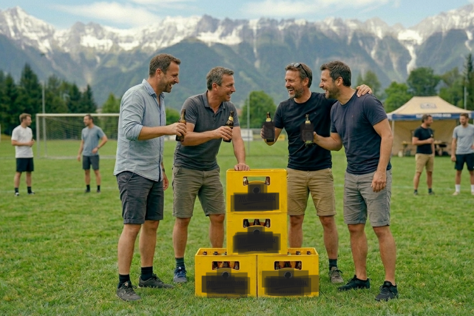 Spaß beim Polterabend und Junggesellenabschied in Vorarlberg mit der Alpen Helden Challenge